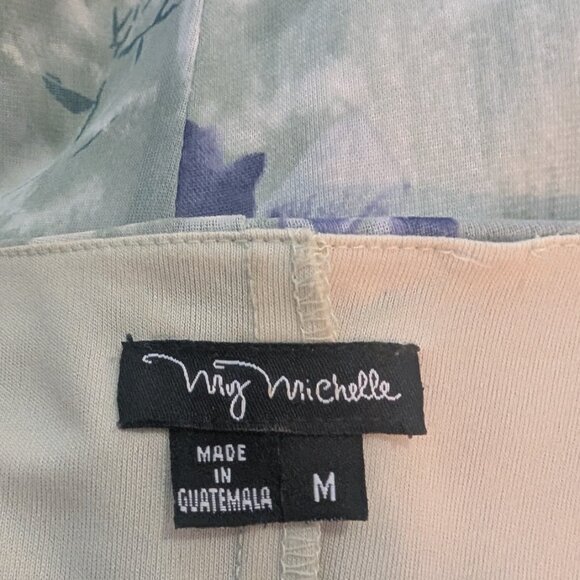 Long Floral Dress for Ladies- Size M- Sleeveless-Green/Purple - Picture 8 of 10